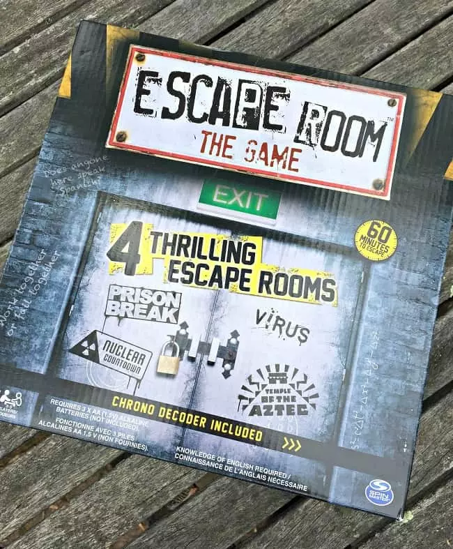 Playing an escape room game at home