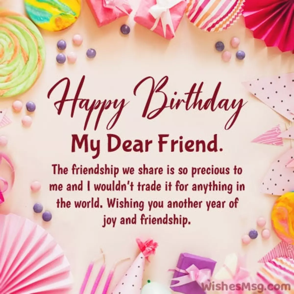 Birthday wishes for dear friend female