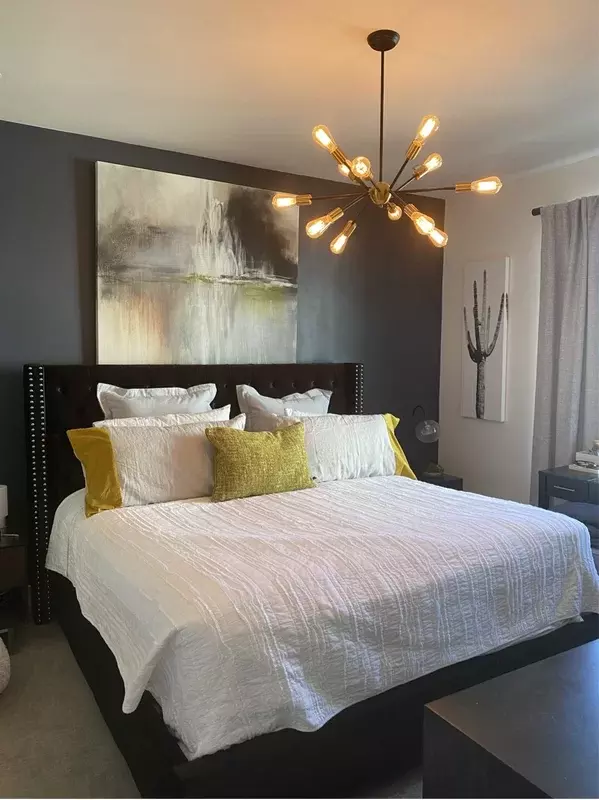 Gray Monochromatic Bedroom