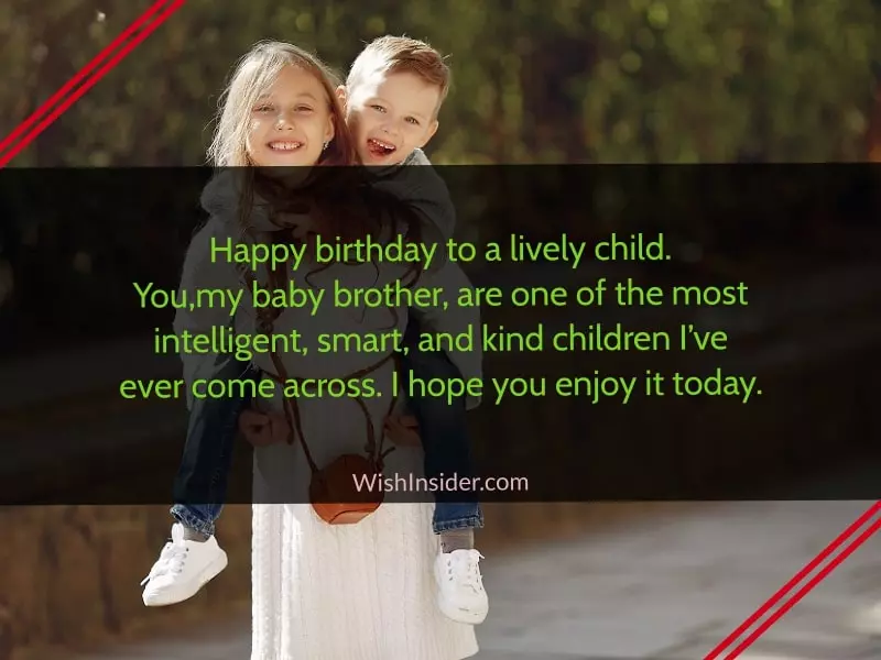 best birthday wish for little brother