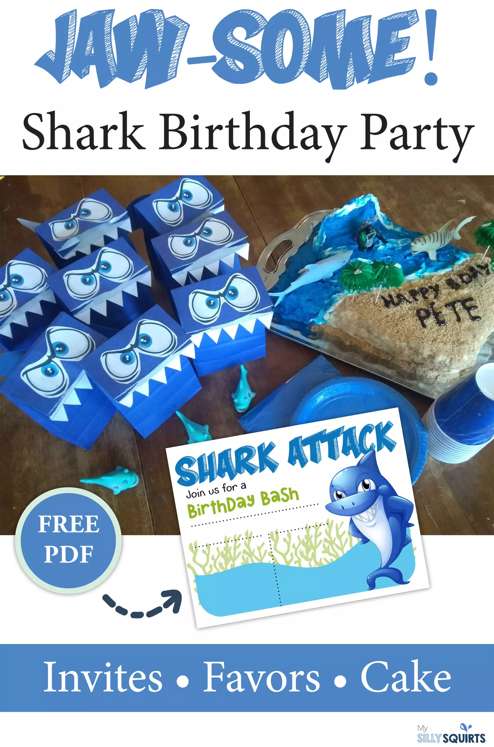 DIY Shark Party Favors