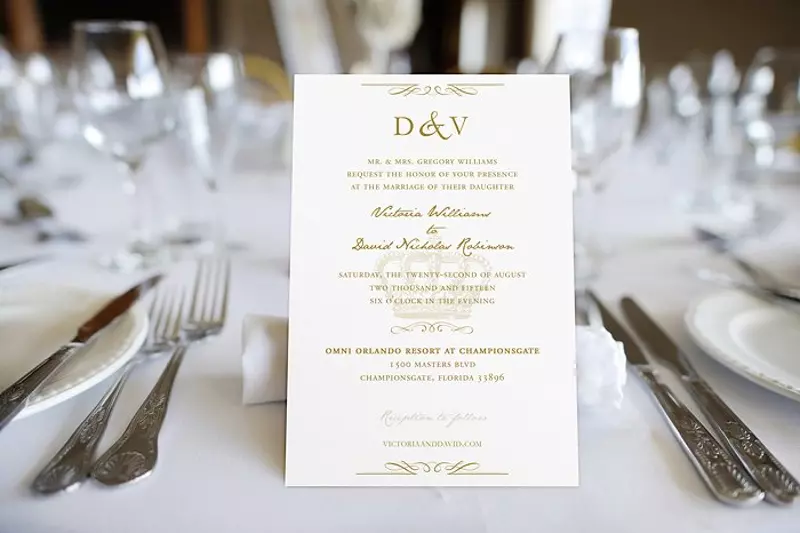 elegant royal wedding invitation