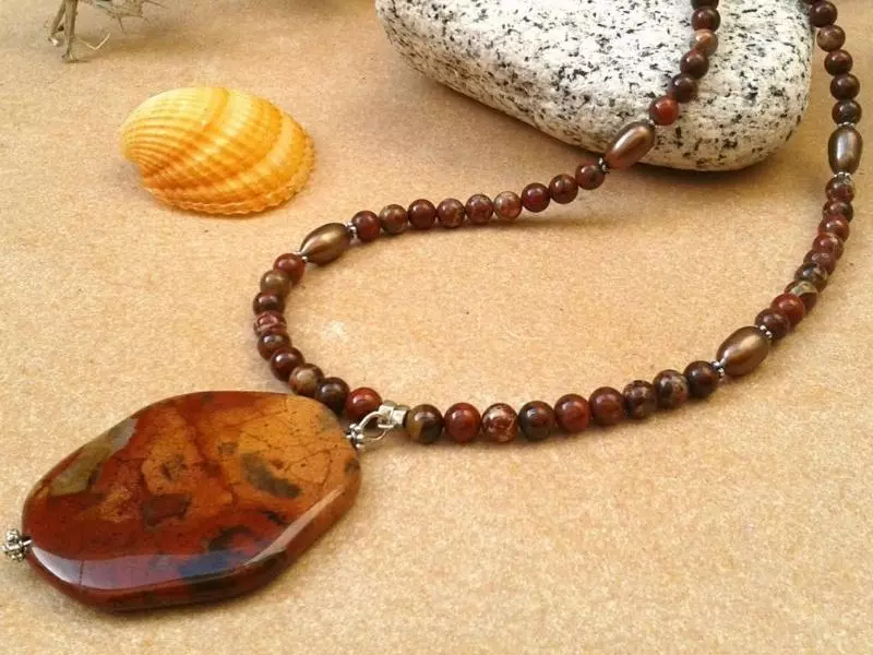 Red Jasper Necklace for the 42nd wedding anniversary gift