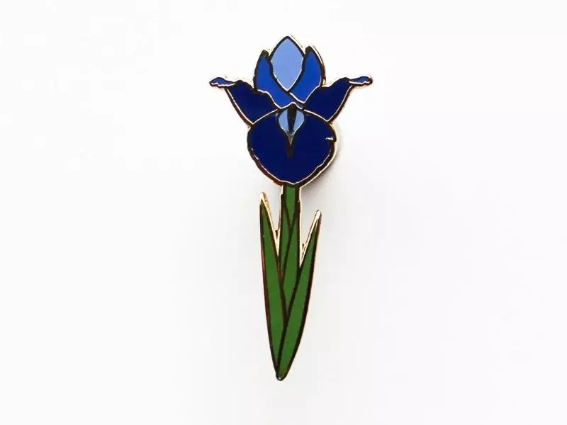 Iris Pin for the 42nd wedding anniversary traditional gift