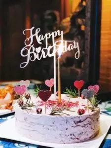 Happy Birthday Cake with Heart