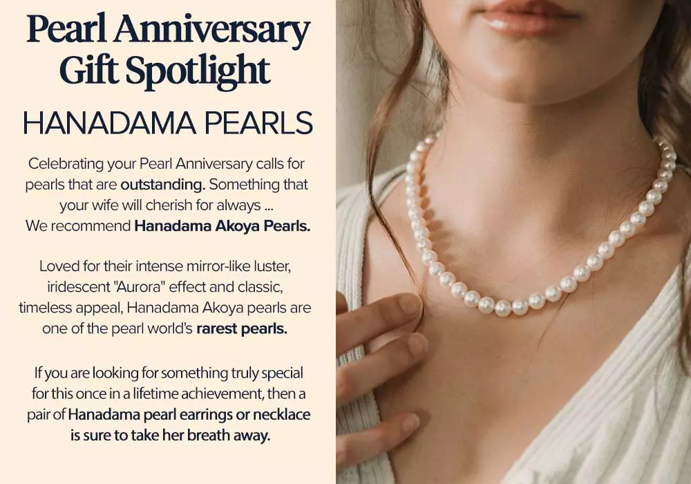 Pearl Anniversary Gift Ideas: Hanadama Akoya Pearl Earrings
