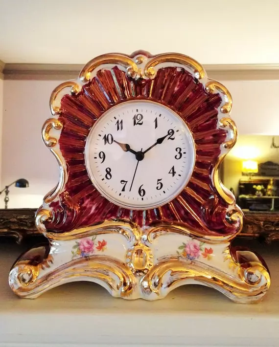 Ruby Red Clock