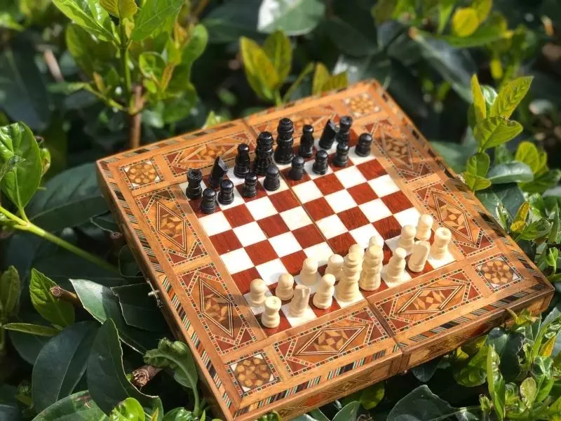 Wooden Chess For The 6Th Anniversary Gift