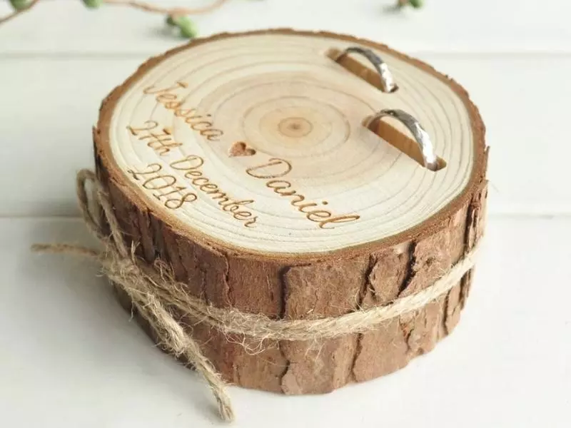 Wooden Ring Holder For The Six Year Anniversary Gift