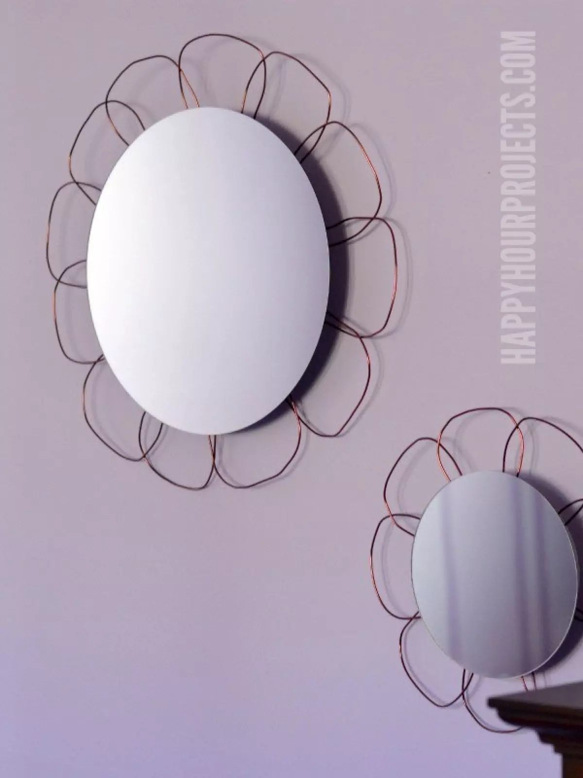 Easy Floral Mirrors