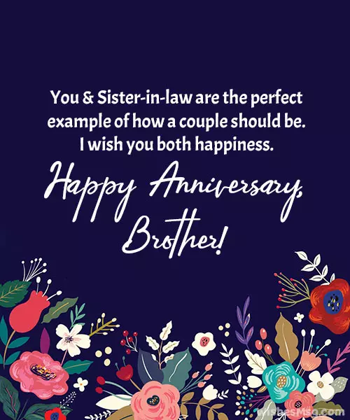 Anniversary Wishes for Brother from Sister