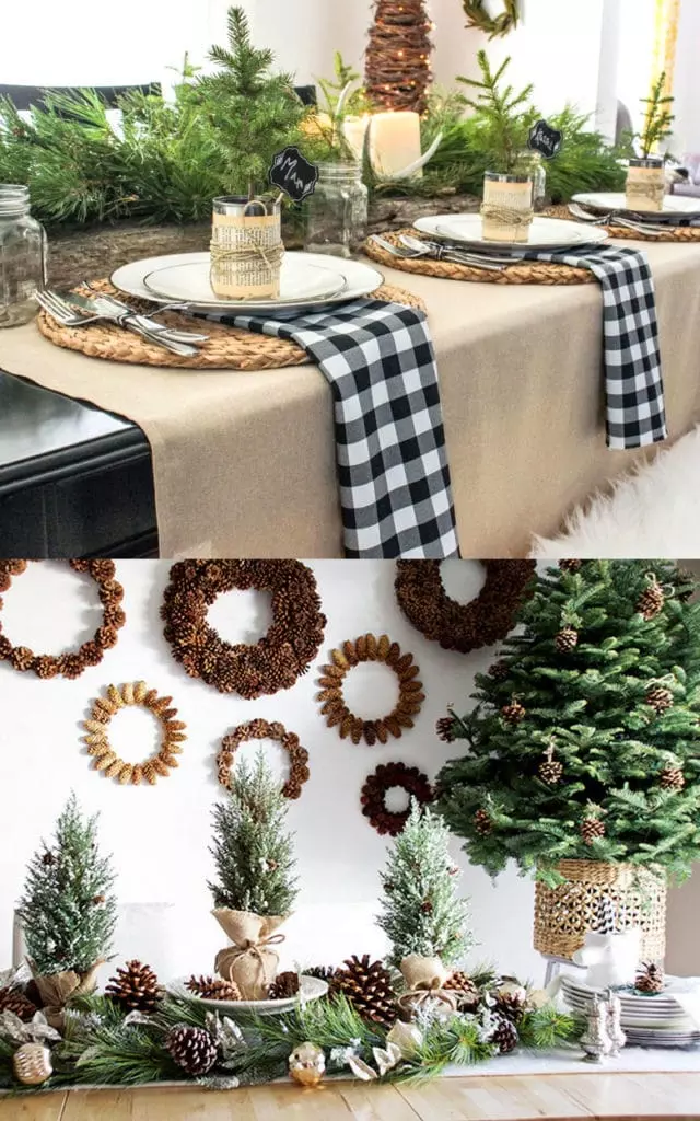 How to decorate a Christmas table on a budget