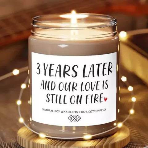 3-Year Anniversary Soy Candle