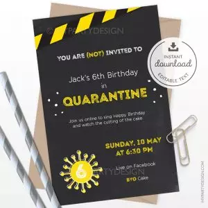 Quarantine Party Invitation