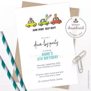Drive-by Party Invitation