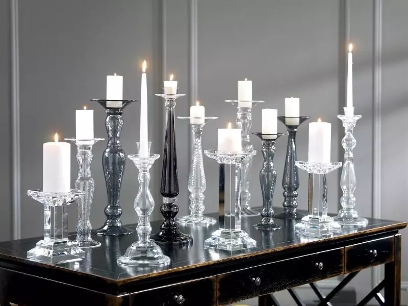 Crystal Candlesticks For The 15 Year Anniversary Gift For Couple