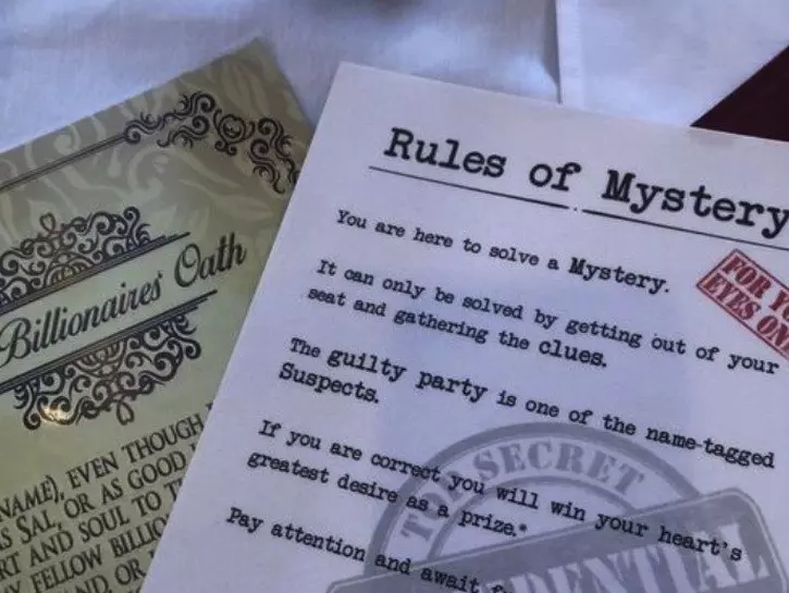 murder mystery game rules