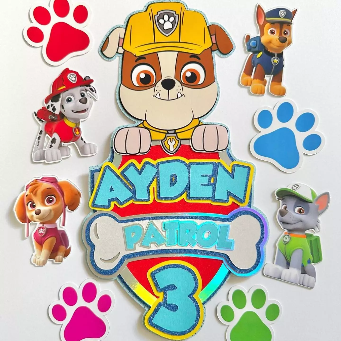 Paw Patrol cupcake toppers 1