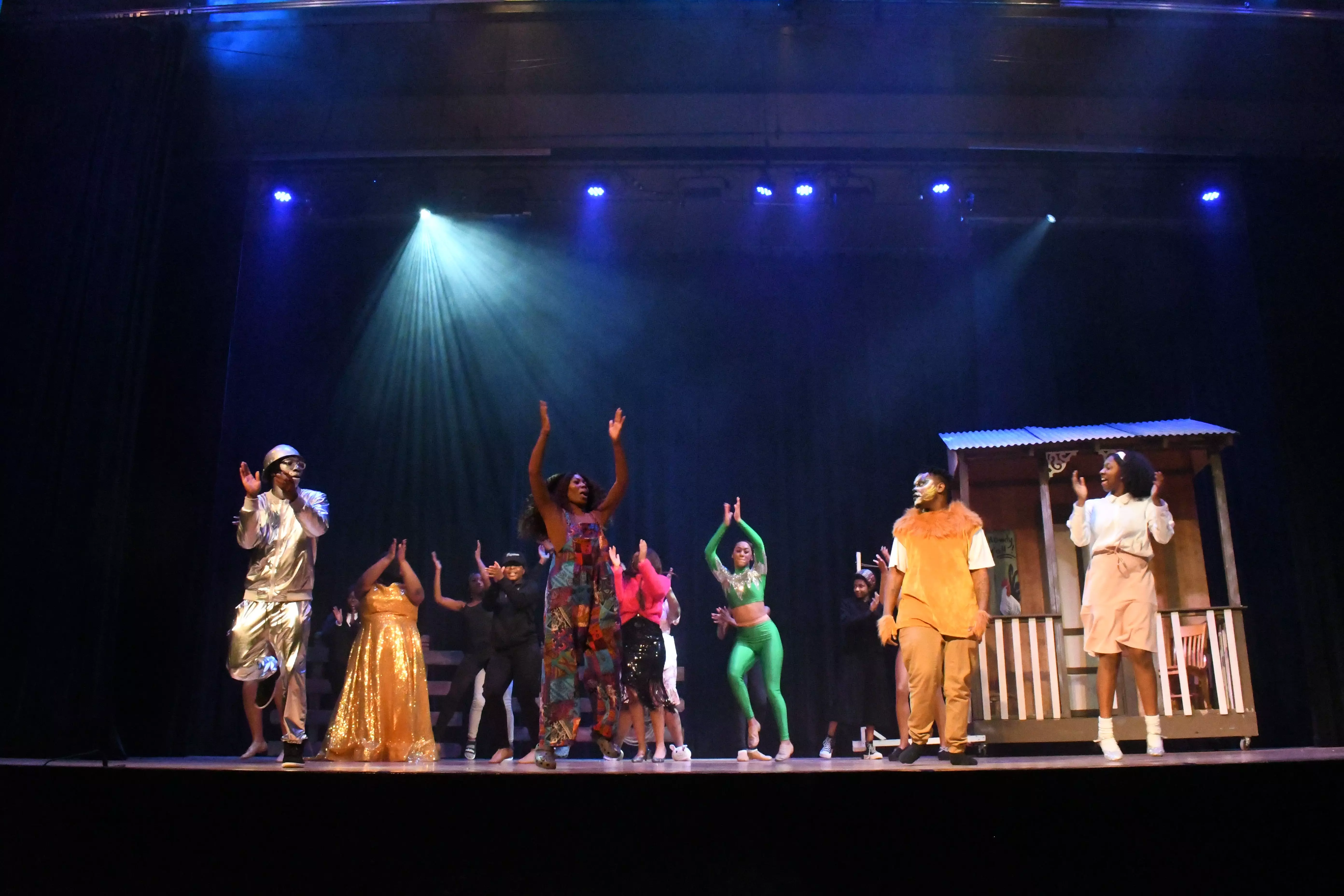 A group of high school students performing in "The Wiz," Black History Month Show on Saturday, Feb. 25, 2023 in Alexandria, La.