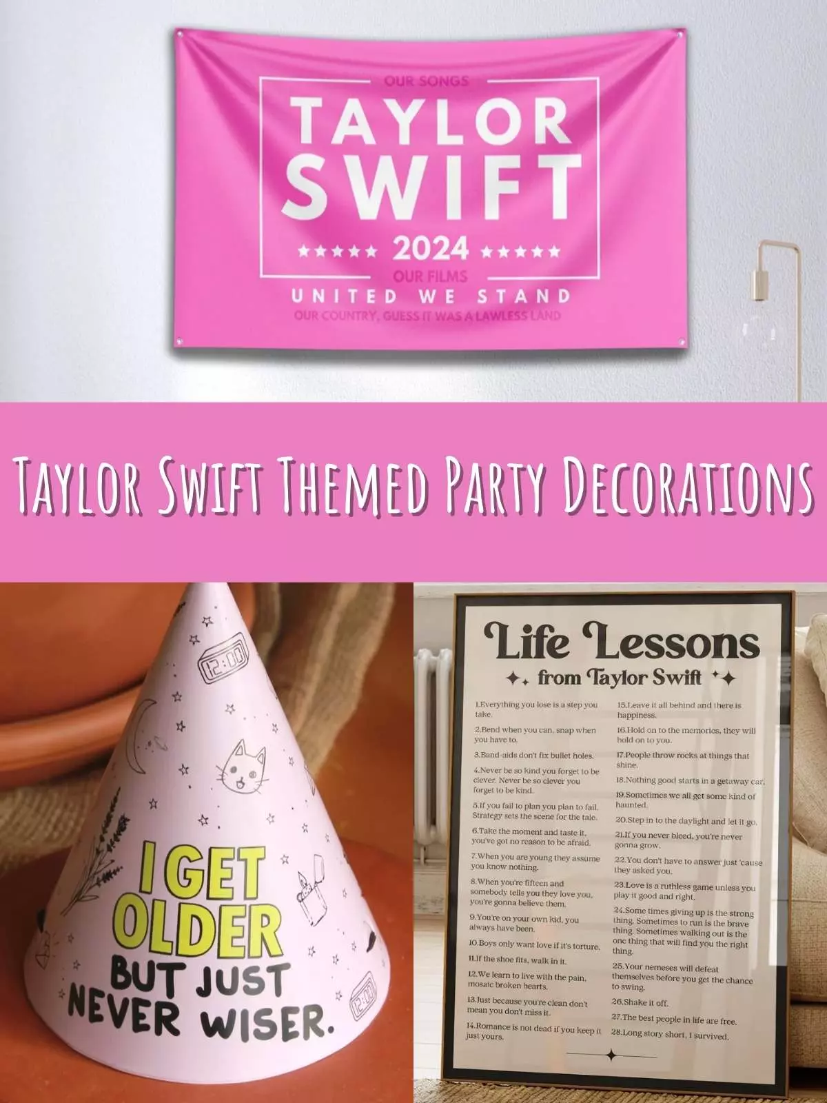Taylor Swift decorations for party