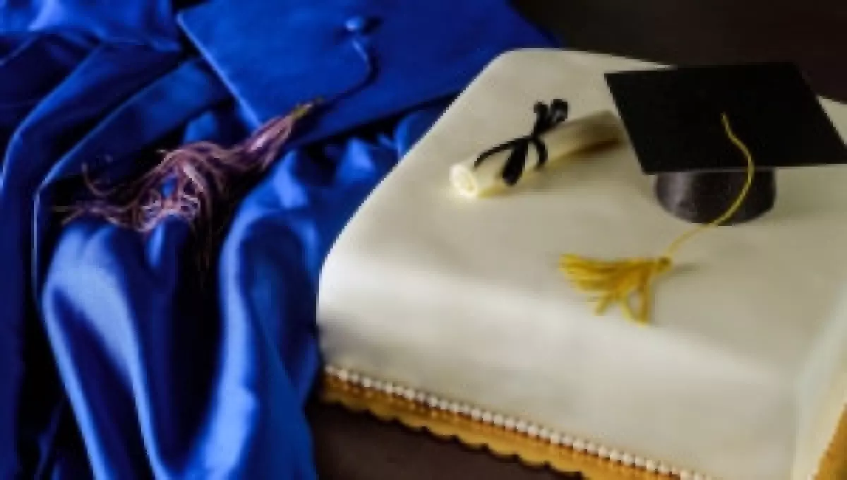Young Vs Old Graduation Cake