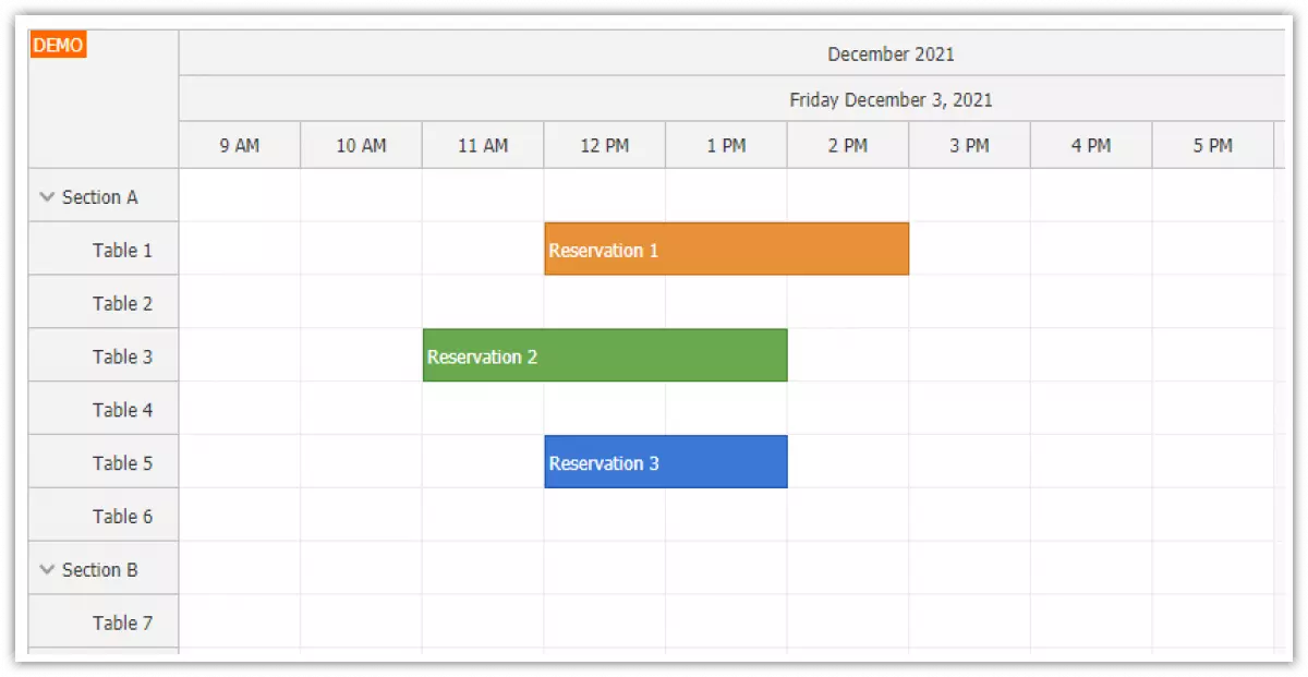 angular scheduler component