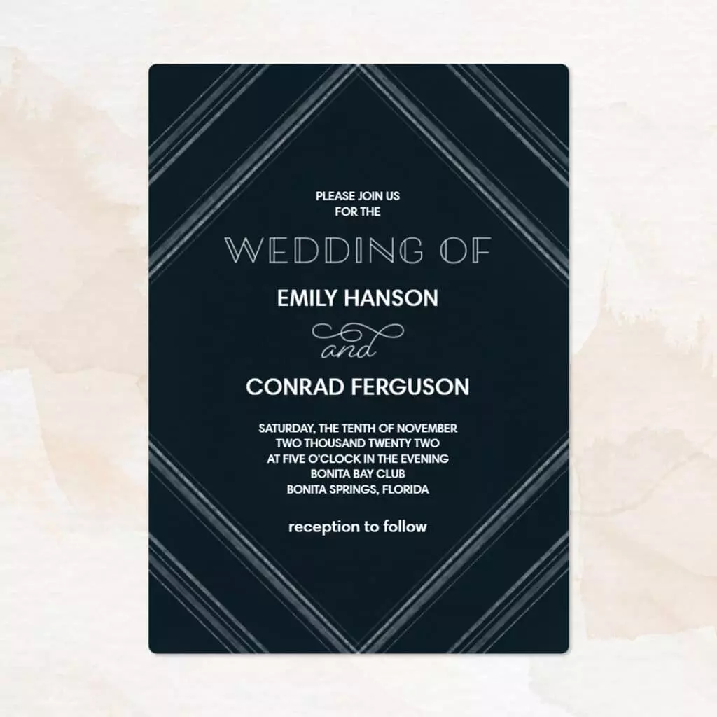 Ombre Brights Wedding Invitation design