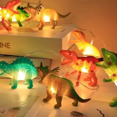 dinosaur string lights