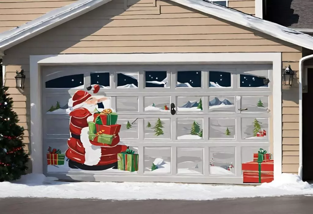 Christmas Garage Door Covers